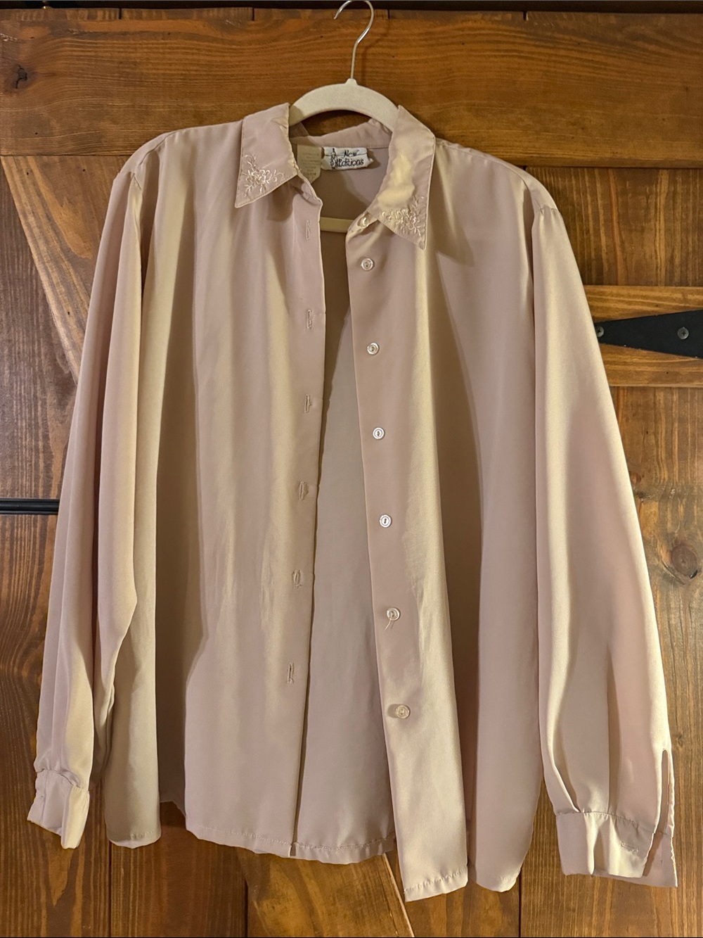 Classic Women's Button-Down Shirt in Blush